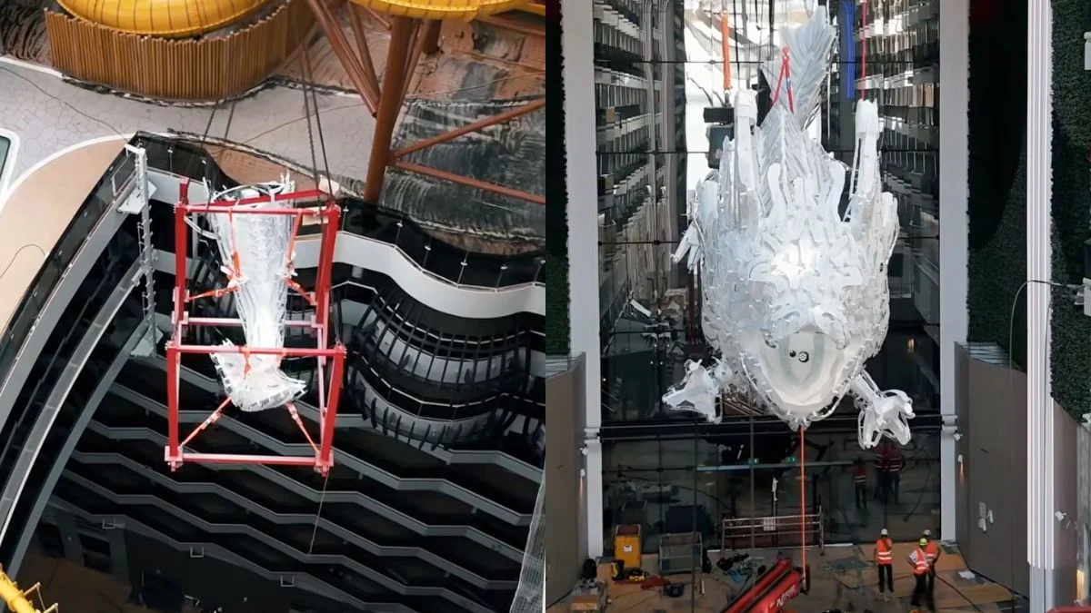 Massive Dragon Comes to Life on New MSC Cruise Ship